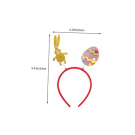 FOMIYES 6pcs Adorable Easter Headbands for Charming Hair Accessories with Bunny Ears Egg Designs Lightweight Reusable for Parties Festivals and Daily Use