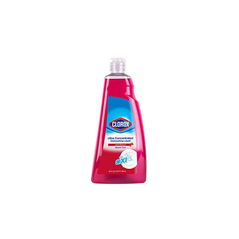 Clorox Ultra Concentrated Liquid Dish Soap with OXI, Apple Blossom