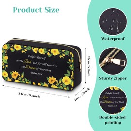 Christian Gifts for Women Cosmetic Bag Religious Prayers Gifts Bible Verse Makeup Bag Gifts for Women Inspirational Friendship Gifts for Women Friends Spiritual Catholic Gifts Baptism Gifts