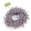 artplants Decorative Lavender Wreath on Rattan – Purple, Ø 25