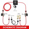 DEWINNER 12V 140Amp Dual Battery Isolator Kit Manual/Auto Modes VSR-Voltage