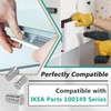 45 Pcs Drawer Rail Euro Screws are Compatible with IKEA