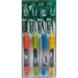 Sunstar (4 PACK) GUM Technique Complete Care Manual Toothbrush Adult Soft Compact