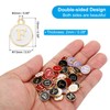 PATIKIL Letter Charm F, 60Pcs Double Sided Alphabet Initial Charm