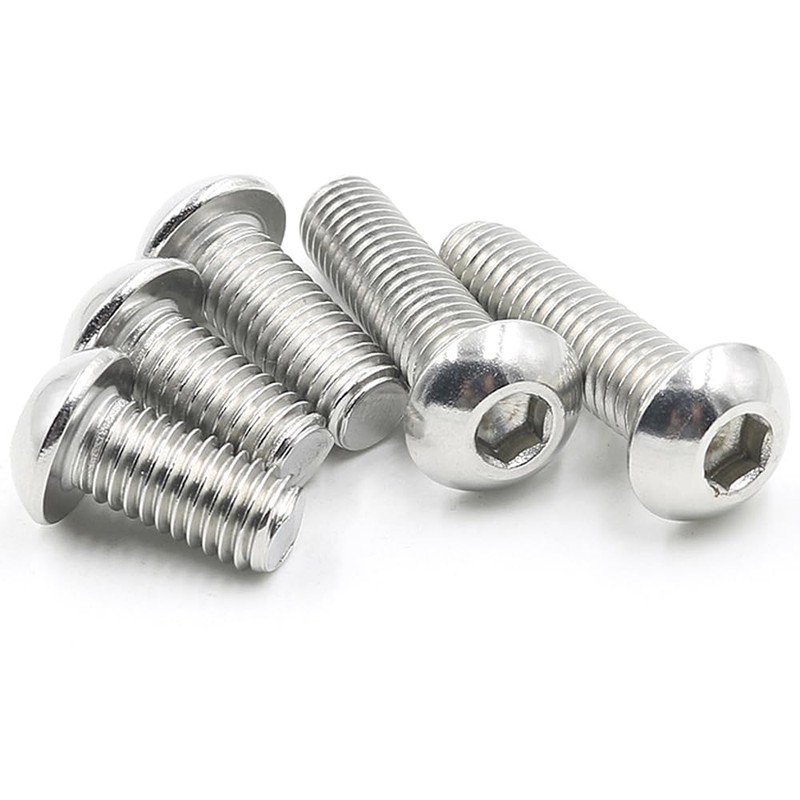 M3-0.5x10mm Button Head Socket Cap Screw,M3 10mm Screws,Allen Hex Drive