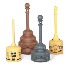 Eagle, Outdoor Ashtray, Original Butt Can, Galvanized Steel with Steel Tube, 5 Gallon, Beige, 1200BEIGE