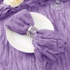 DeZerlor 12 Pack Grape Purple Napkins Cloth Boho Gauze Cheesecloth