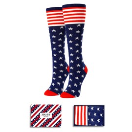 Zmart Patriots Gifts For Women - American Flag Gifts, Us Citizenship Gifts, American Flag Socks Women, 4Th Of July Socks For Women, Patriots Socks USA Socks