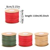3 Rolls Raffia Ribbon, 984 Feet Christmas Raffia Paper Twine