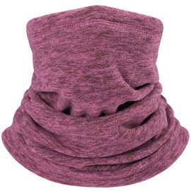 H HOME-MART Neck Warmer Gaiter Ski Balaclava for Men and Women, Winter Face Mask Scarf Tube Cover Bandanas for Windproof Motorcycle Skiing (Melon Red)