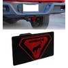 TEXHAS 3D Hitch Cover, Red Heavy American Flag Metal Trailer