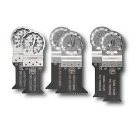 FEIN 35222952300 - Starlock E-Cut Wood/Metal Multi-Tool Blade Set - 6 Piece