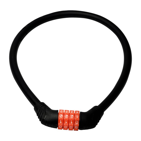 Trimming Shop 4 Digit Combination Cable Lock, 1m/3.2ft Combination Push