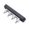 1 PC SHLPDFM Black 4 way power distribution block/busbar 12v/24v