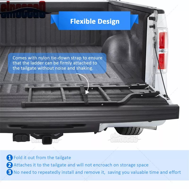 SI Adjustable Tailgate Ladder for 2017-18 19 20 21 22