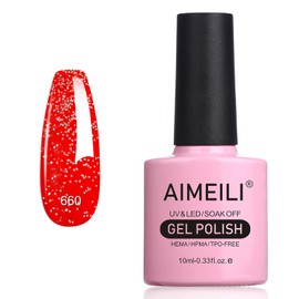 AIMEILI Gel Nail Polish Soak Off U V Hema Free Gel Polish for Nail Art Manicure Salon DIY Home - 660 10ml
