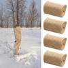 UOIENRT 4 Rolls Natural Jute Burlap Tree Wraps, 4.72 Inch