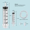 Syringe 250 ml, bubble syringe, plastic syringe, dosing syringe for
