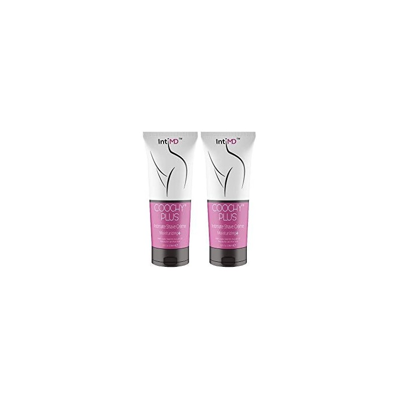 IntiMD COOCHY PLUS (2 Pack) Intimate Shave Cream Rash-Free With