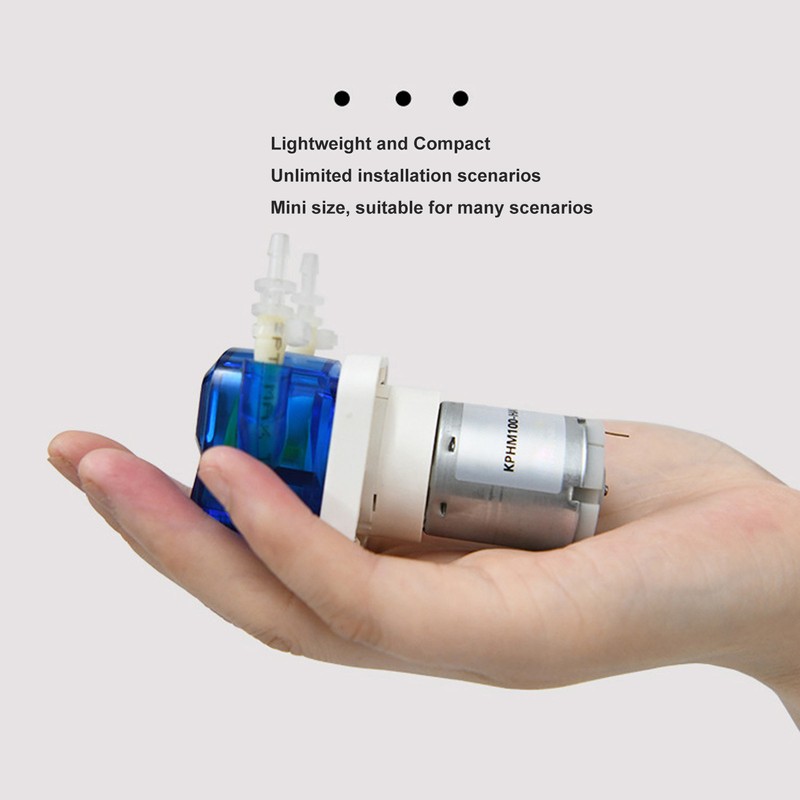 Mini Peristaltic Pump 180ml Per Minute 6W Self Priming Liquid