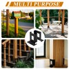 2Pcs Adjustable 4x4 Pergola Post Base for Wood Fence, 4x6
