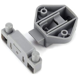 POFET Arc Push Button Pull Catch Lock Furniture RV Cabinet Door Drawer Latch Lock(P08-128-PN)