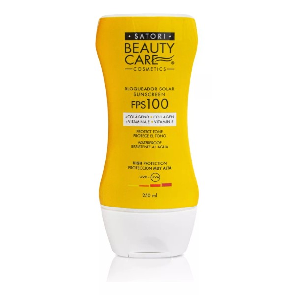 Satori Beauty Care Cosmetics Bloqueador Solar Fps100 + Colágeno Familiar 250ml Satori B
