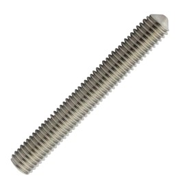 D2D | Pack of 10 - Grub Screws - Size: M4 x 16 mm - DIN 914 with Hexagon Socket (ISK) and Taper Tip Made of Stainless Steel A2 / V2A - Grub Screws