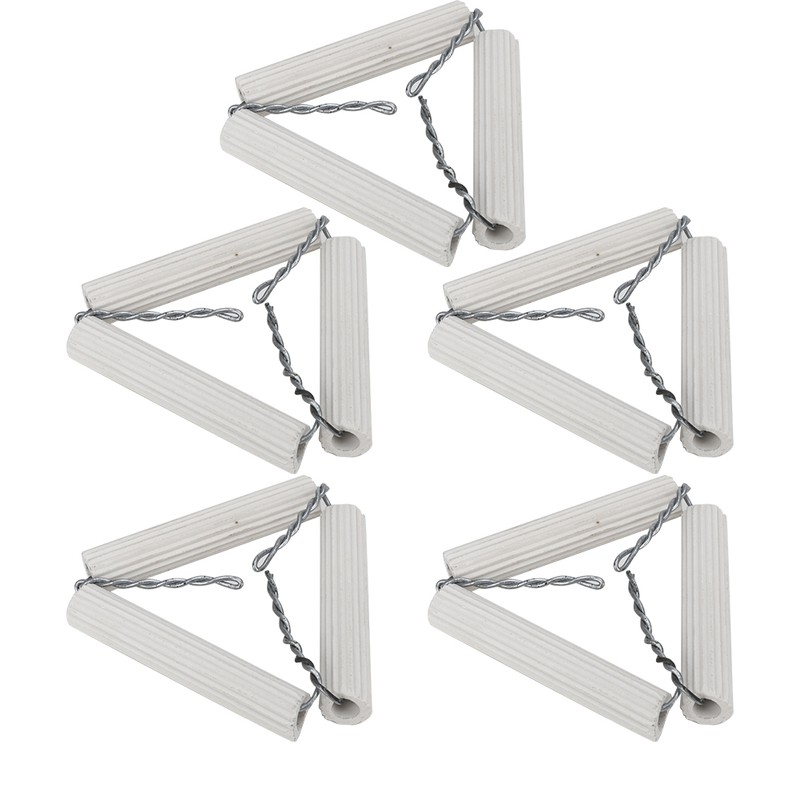 5pcs 65mm Lab Clay Triangle Crucible Holder Ceramic Pipes and