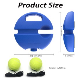 Tennis Trainer, Tennis Trainer Rebound Ball, Tennis Ball Machine, Tennis Balls Tennis Trainer Balls with String, Anti-Tangle String Tennis Practice Equipment, Players, Beginners