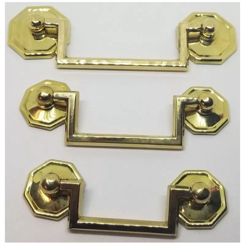 Furniture Knowledge MEDIUM ANTIQUE BRASS 3" Centers Colonial Revival Drawer