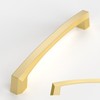 Amerdeco 10 Pack Brushed Gold Cabinet Pulls 5 Inch(128MM) Hole