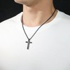 WINFY Football Cross Necklace for Boys Men Inspirational Christian Bible