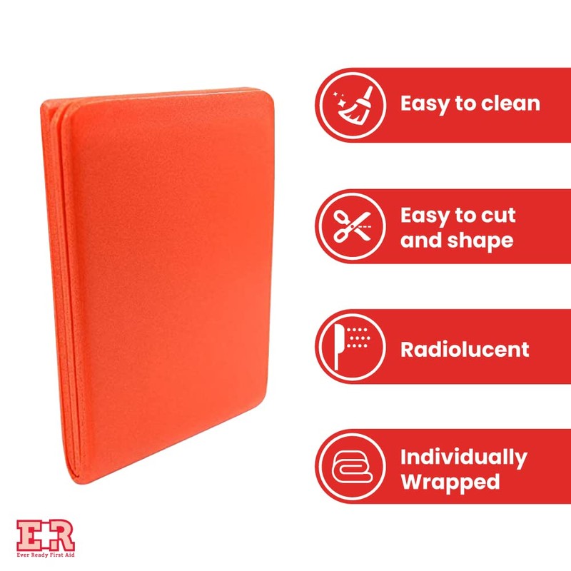 Ever Ready First Aid Padded Universal Aluminum Splint, 4.25” x