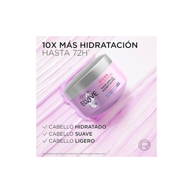 L'Oréal Paris Mascarilla Hidra Hialurónico Elvive 300 ml