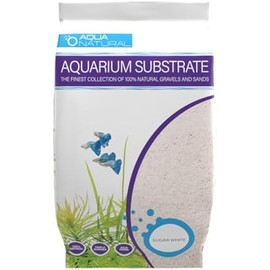 Aqua Natural Sugar White Sand 10lb Substrate for aquascaping, Aquariums, vivariums and terrariums