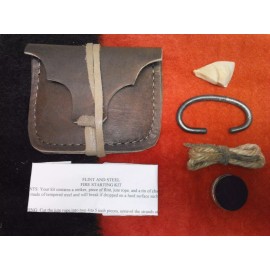 R.L. TABOR & Co. FLINT & STEEL Firestarting Kit-Hand Forged-REENACT