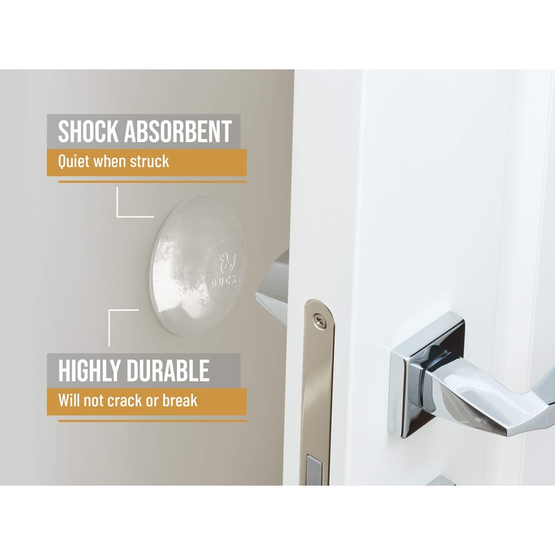 Ducki Door Stopper Wall Protector - Self Adhesive, Quiet, Reusable