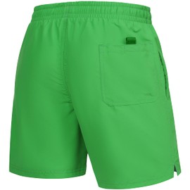 Ladeheid Men's Swimwear Beach Shorts Swim Shorts LAZA1002 (Lime Azure Blue, L)