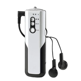 Kakusee STI-108 Stick Wide FM Radio, 1.4 x 4.4 x 0.8 inches (3.6 x 11.3 x 2 cm), Silver