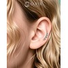 OUFER 16G Flower Conch Piercing G23 Titanium Curved Helix Stud