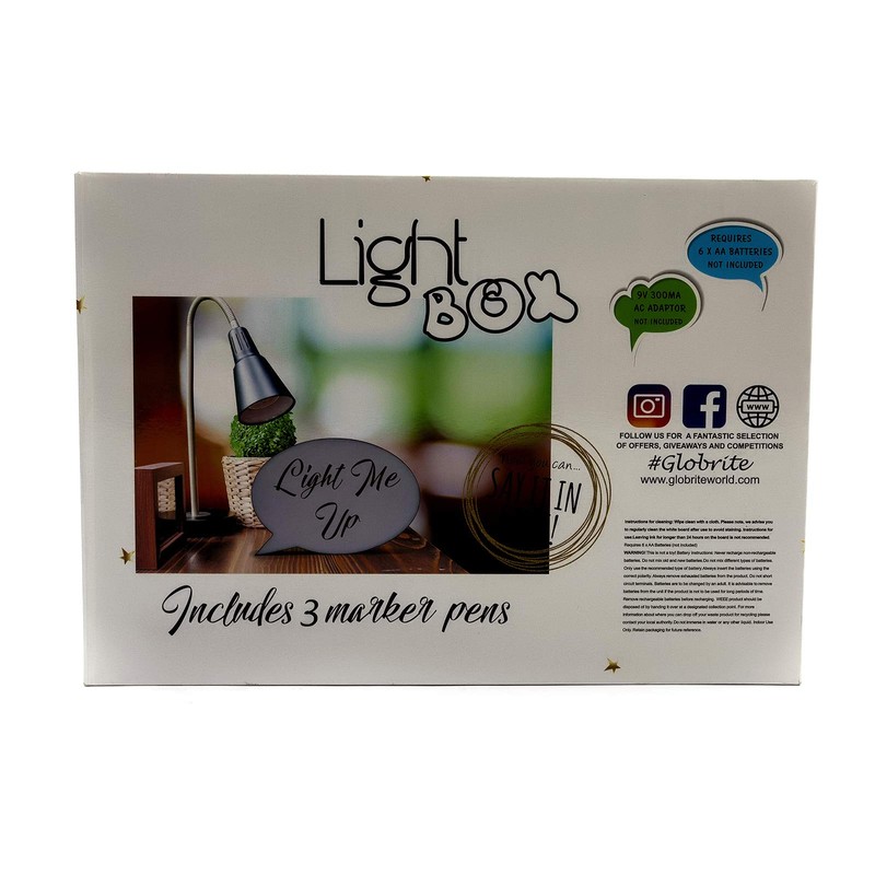 PetrolScooter Speech Bubble LED Light Up Box Write Your Own