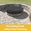 Outdoor Built In Fire Pit Cover for In-Ground Waterproof Heavy