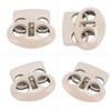 30PCS Metal Cord Locks End Spring Stop Toggle Stoppers Rustproof