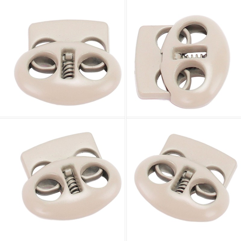30PCS Metal Cord Locks End Spring Stop Toggle Stoppers Rustproof