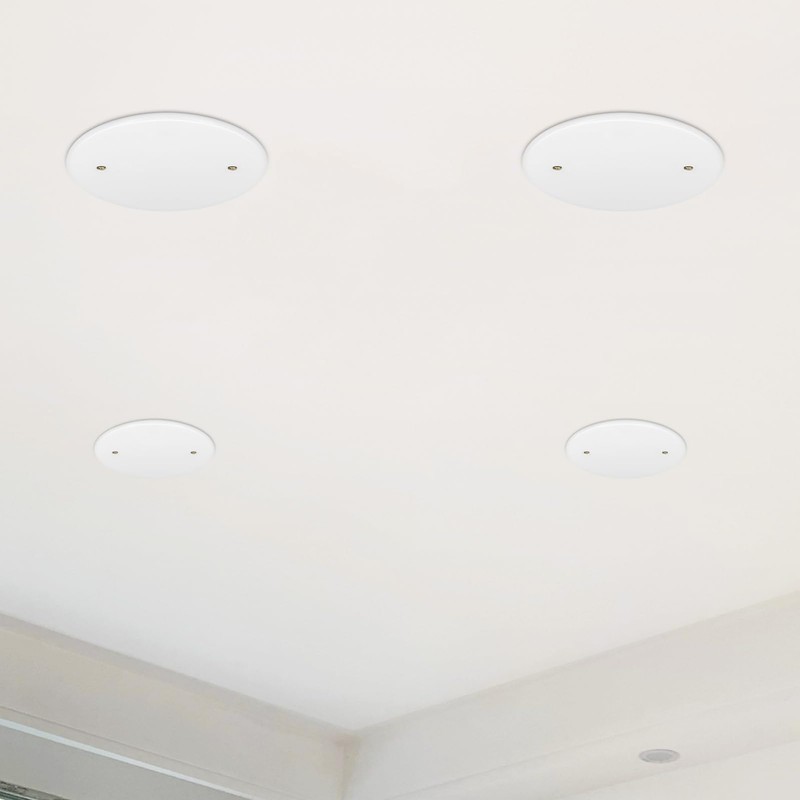 VOSAREA 4pcs Ceiling Hole Cover Round Covering Plates Circular Ceiling