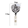 Visxcnu 2 x Retractable ID Card Holder Nurse for Doctor