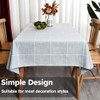 Plenmor Heavy Duty Cotton Linen Tablecloth for Rectangular Tables Solid