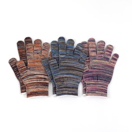 【Traditional Industry Chikugo Weave Using Leftover Yarn】Tottot Hand [3, 12, 60, 120 Ply Set] Leftover Yarn Gloves/SS~L Size for Infants, Kindergarten, Elementary School Students, Children, Women, Men
