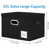 LHZK Extra Large Storage Bins with Lids 6 Pack, Foldable